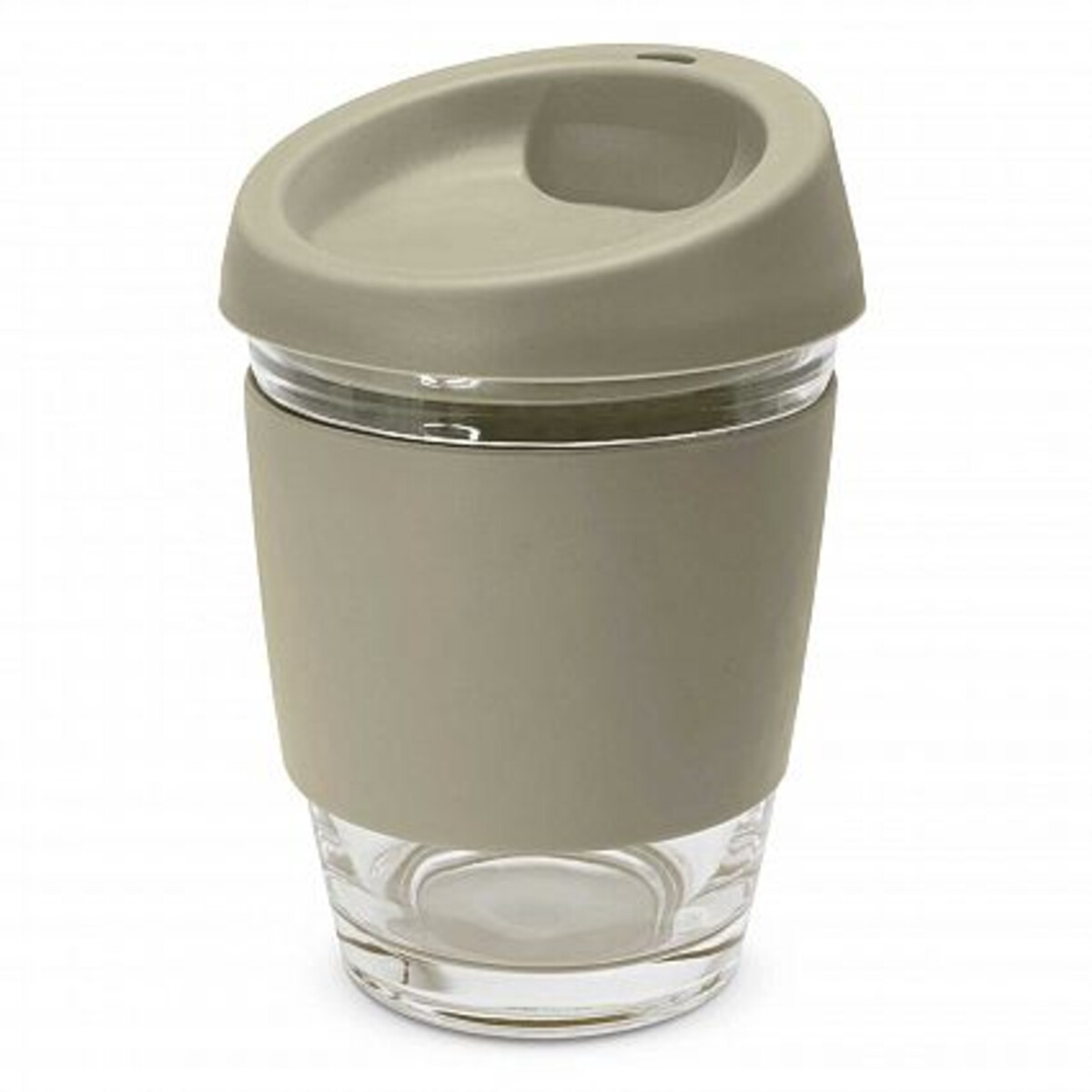 Reusable Glass Coffee Cup 340ml Front
