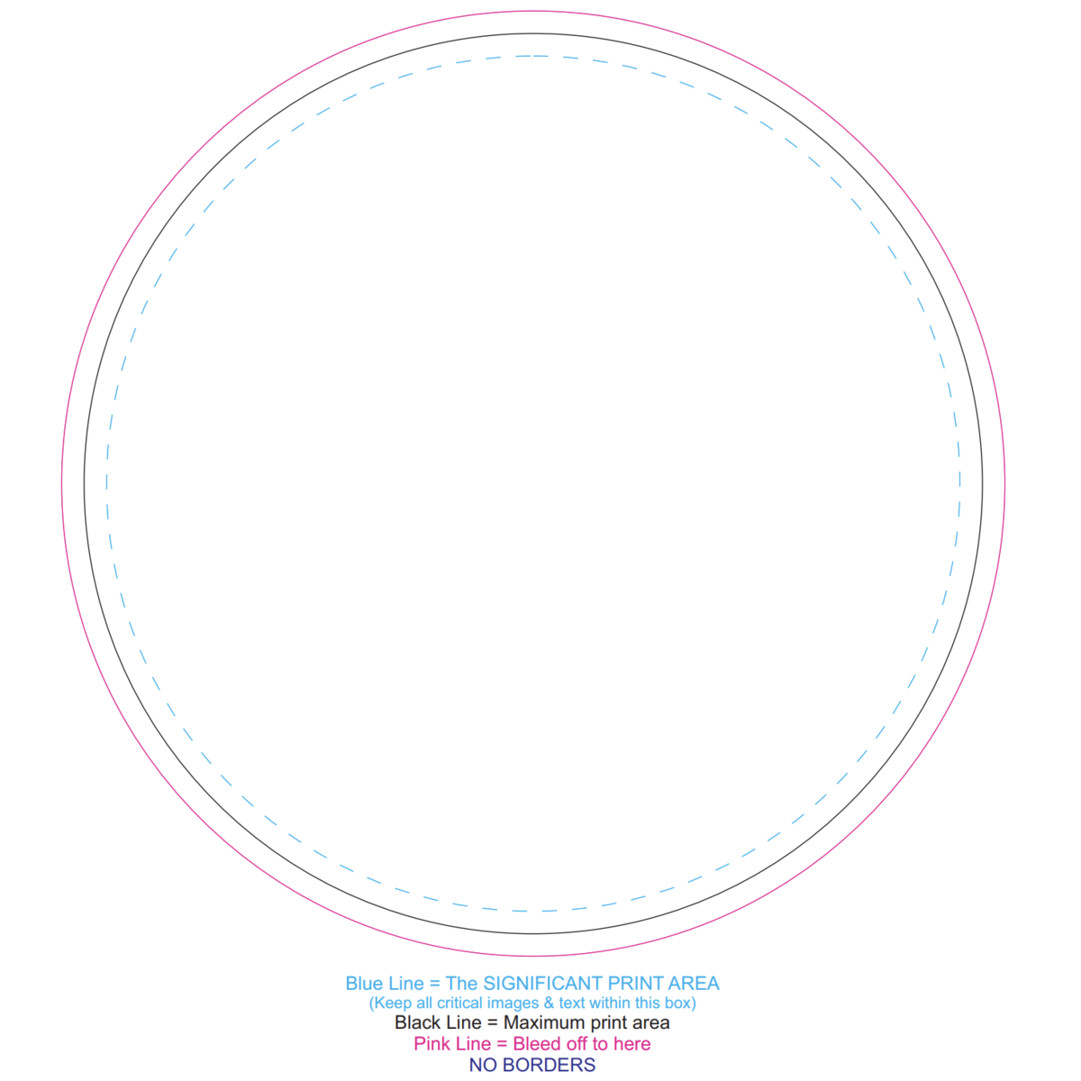 Round Precision Mouse Mat Full Coverage Print