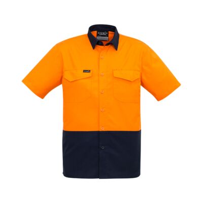 Syzmik Men's Rugged Cooling Hi Vis Spliced S/S Shirt Thumbnail