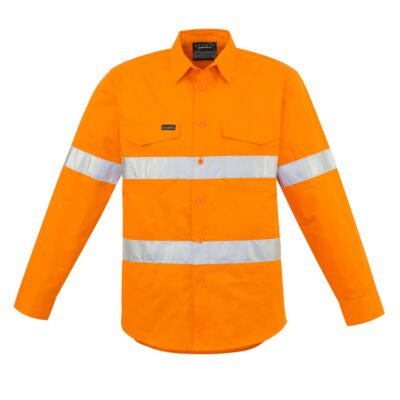Mens Hi Vis Hoop Taped Long Sleeve Shirt Thumbnail