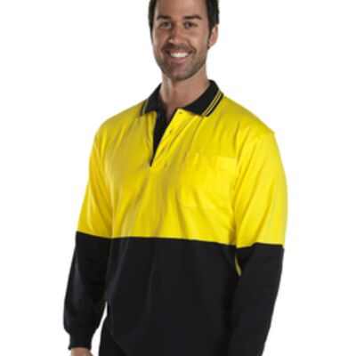 JB's Hi Vis L/S Cotton Polo Thumbnail