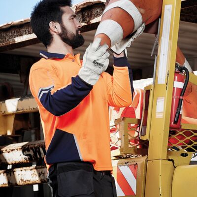 Syzmik Workwear Mens Hi Vis Squad L/S Polo ZH238 Thumbnail