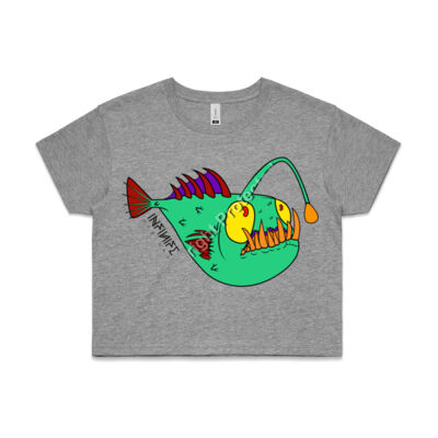 "Archie Anglerfish" Crop Tee Thumbnail