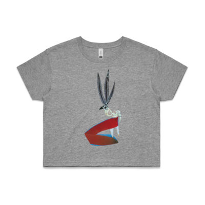 'Adina, The Arctic' Crop Tee Thumbnail